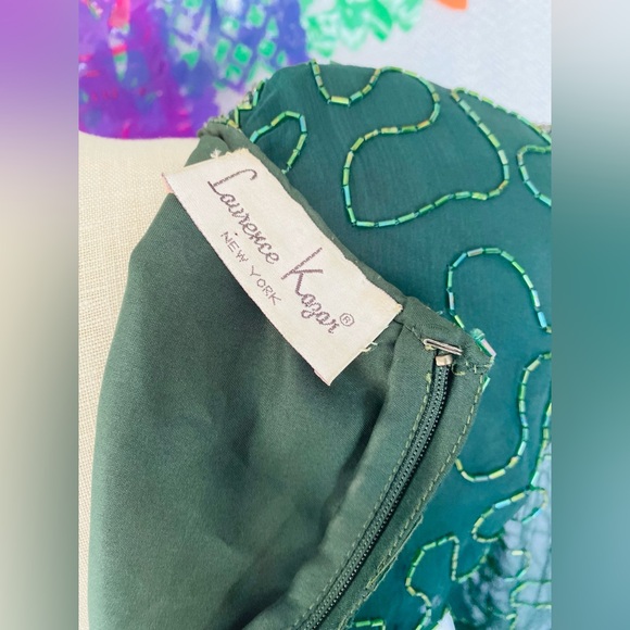 Vintage Green and Gold sparkly gown - Picture 4 of 15